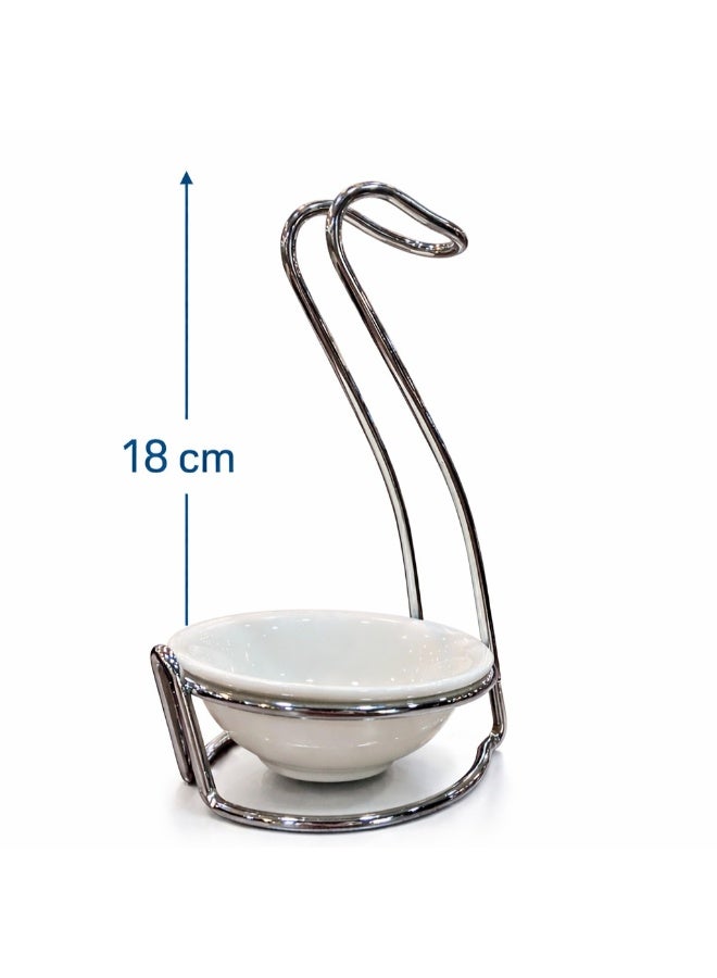 Bin Shihon 🥄✨ Ladle holder with ceramic bowl – 18 cm tall | Stylish kitchen design ✨🥄 - Image 4